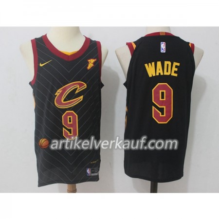 NBA Cleveland Cavaliers Trikot Dwyane Wade 9 Nike 2017-18 Schwarz Swingman - Herren